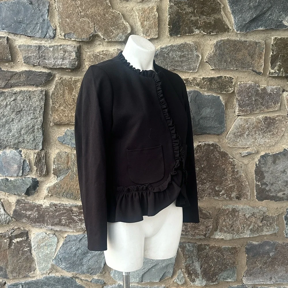 J.Crew The Going-out Blazer With Ruffles size 8